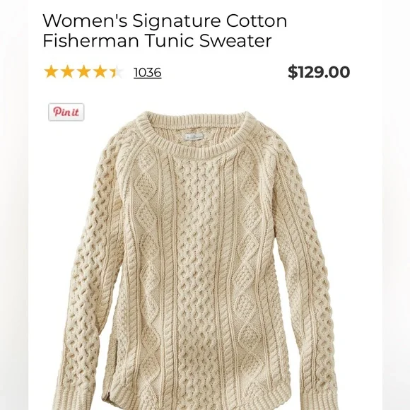 L.L.B. Signature Sweater Green & Cream - Picture 9 of 11